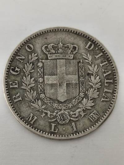 Krab外币市集Vol.12 意大利1863年1里拉银币