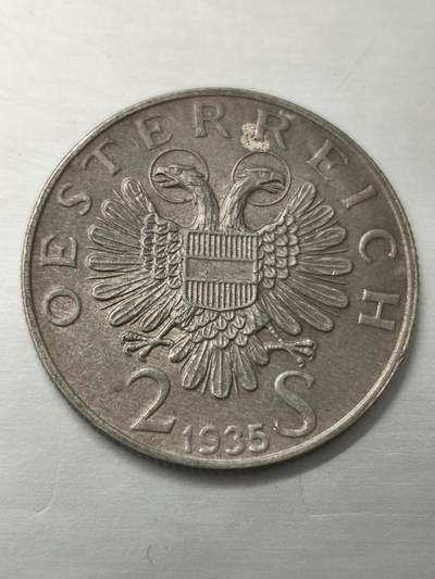 Krab外币市集Vol.12 奥地利1935年2先令银币