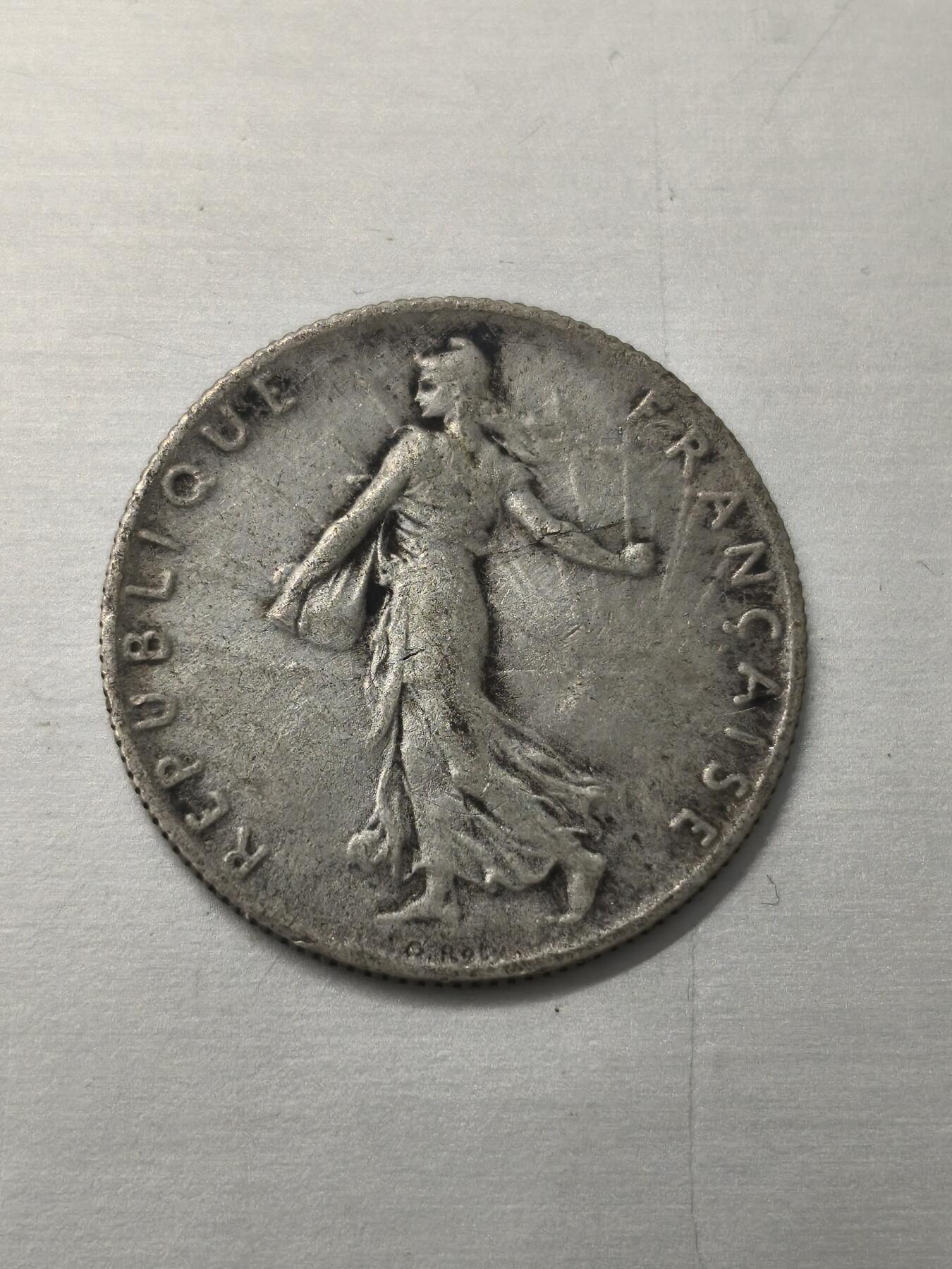 Krab外币市集Vol.12 法国1917年50分银币