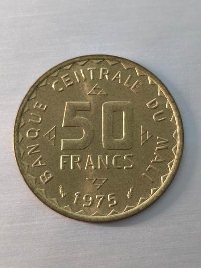 Krab外币市集Vol.12 马里1975年50法郎FAO-UNC