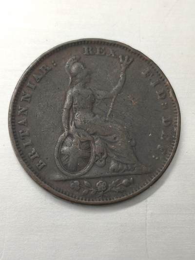 Krab外币市集Vol.12 英国乔治四世1827年1/2便士