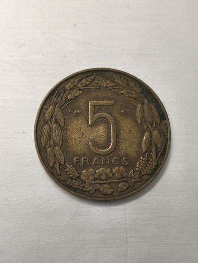 Krab外币市集Vol.12 法属喀麦隆1958年5法郎