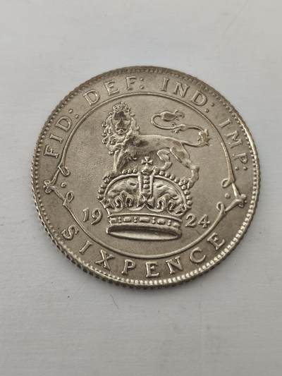 Krab外币市集Vol.12 英国1924年6便士银币