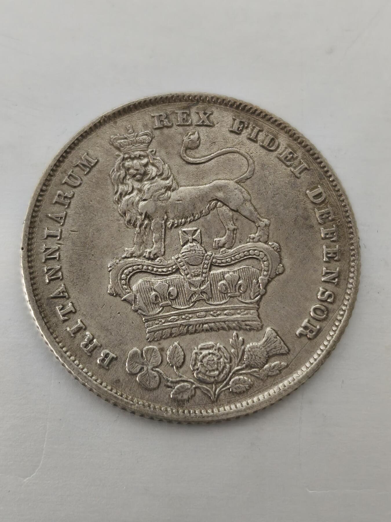 Krab外币市集Vol.12 英国乔治四世1925年1先令银币