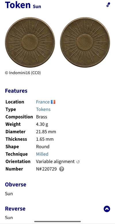 Krab外币市集Vol.12 法国太阳铜章-稀少