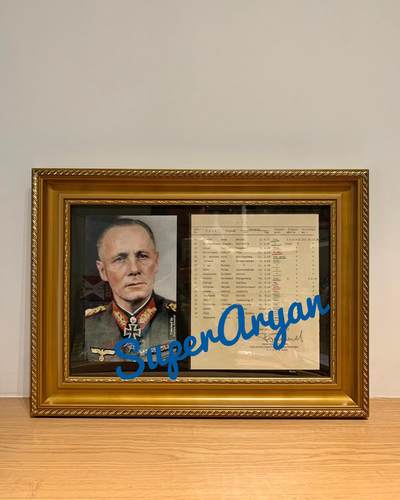 GFM.ERWIN ROMMEL 埃尔文.隆美尔元帅亲笔签名 - GFM.ERWIN ROMMEL 埃尔文.隆美尔元帅亲笔签名