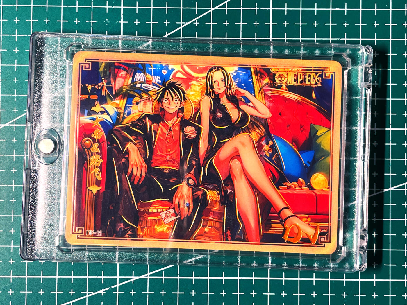 显眼宝18期 美人如玉剑如虹 【带100PT卡砖】女帝与路飞 烫金纹路&浮雕UV涂层