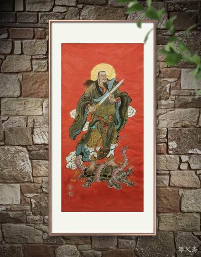 纯手绘国画人物 真武大帝 - 纯手绘国画人物 真武大帝