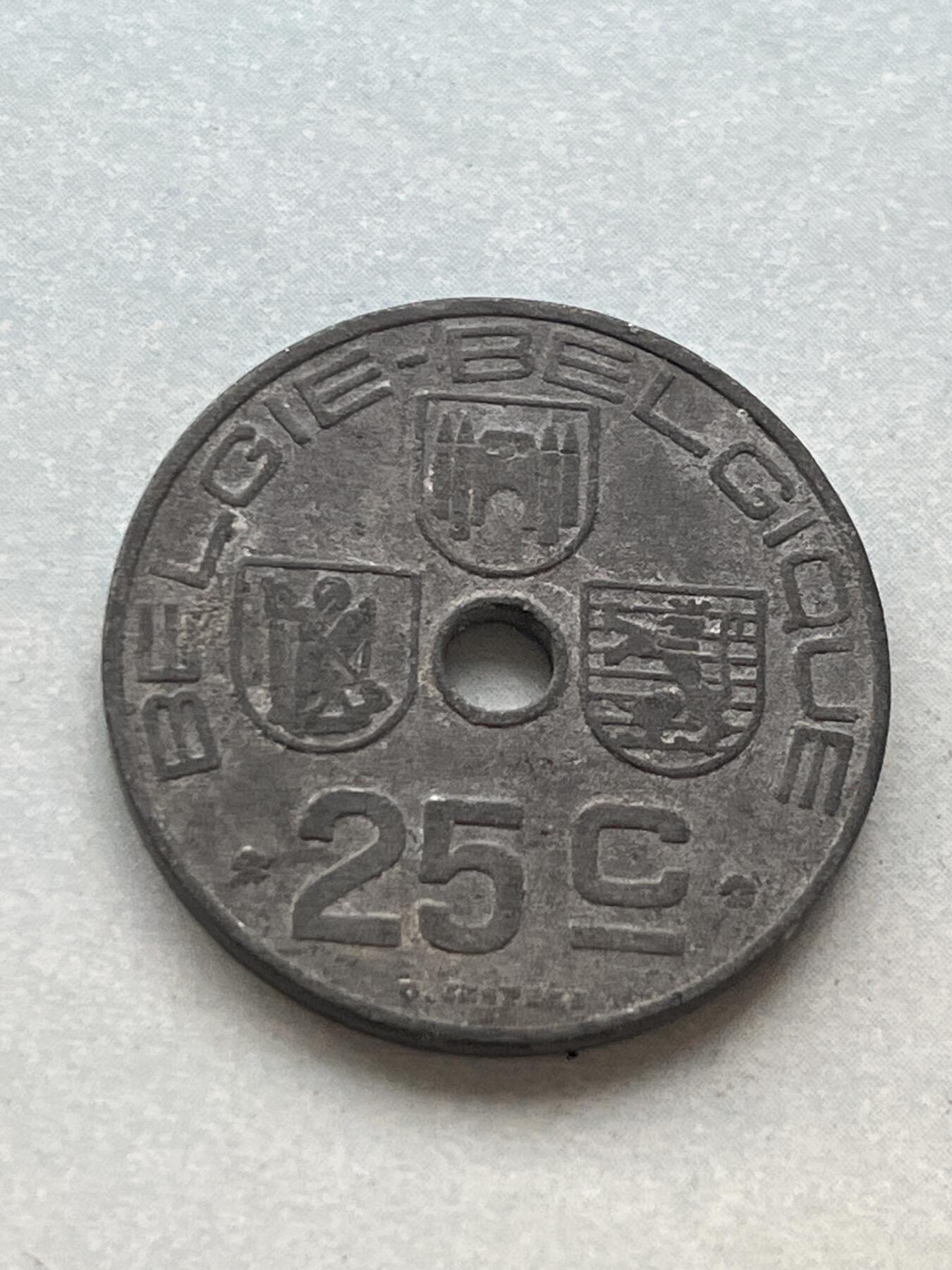 神仙姐姐-中外币专场2 1944年 德占比利时25分