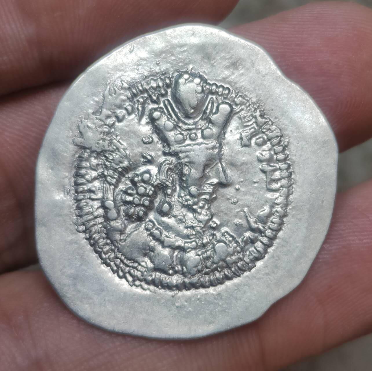 萨珊王朝瓦赫兰五世银币 萨珊王朝瓦赫兰五世银币