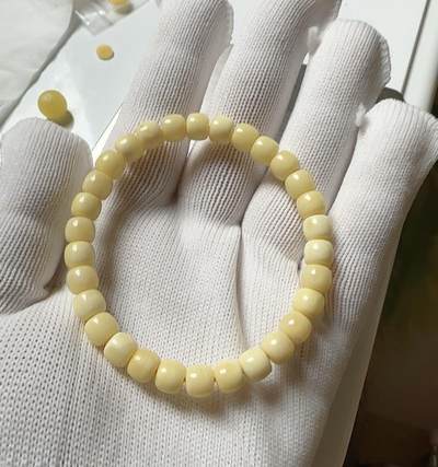 天然精品蜜蜡专场｜支持全国检测 - 蜜蜡精工老型小白串