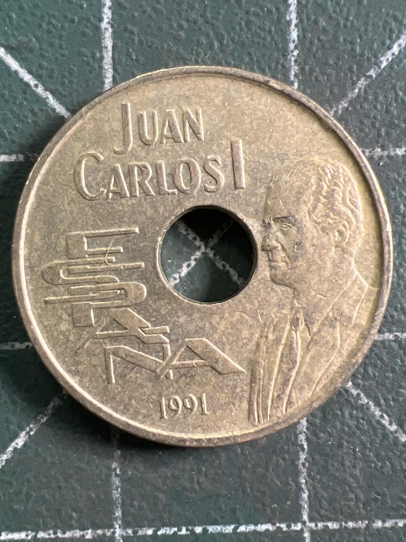 第916期  硬币专场 （无押金，捡漏，全场50包邮，偏远地区除外，接收代拍业务，本店十天发一次货） 西班牙25比塞塔纪念币