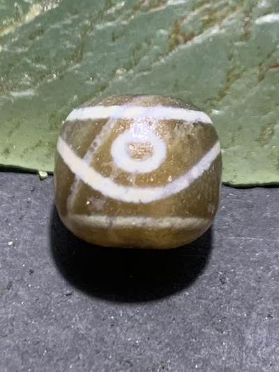 仅此一颗，精品藏传咖色四眼天珠一颗， - 仅此一颗，精品藏传咖色四眼天珠一颗，