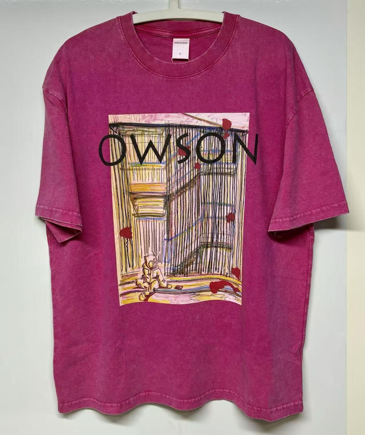 零元拍：艺术家 WAIWAI  OWSON 品牌260克水洗重磅潮流Oversize T恤L码拍品为L码，颜色以实物为准
