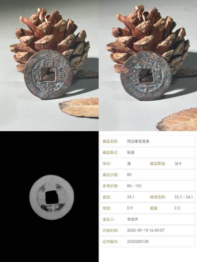 杂件0元起拍处理 - 同治重宝宝泉，当十