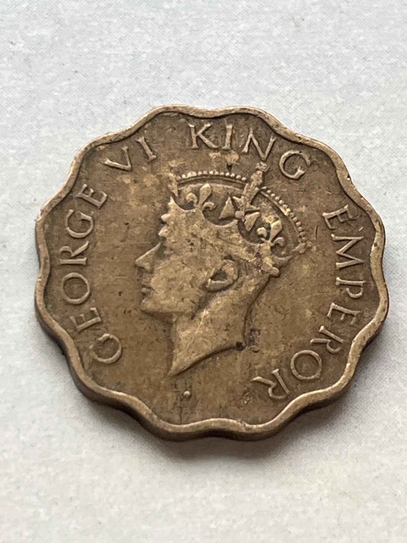 神仙姐姐-中外币专场2 1943年 英属印度1安娜