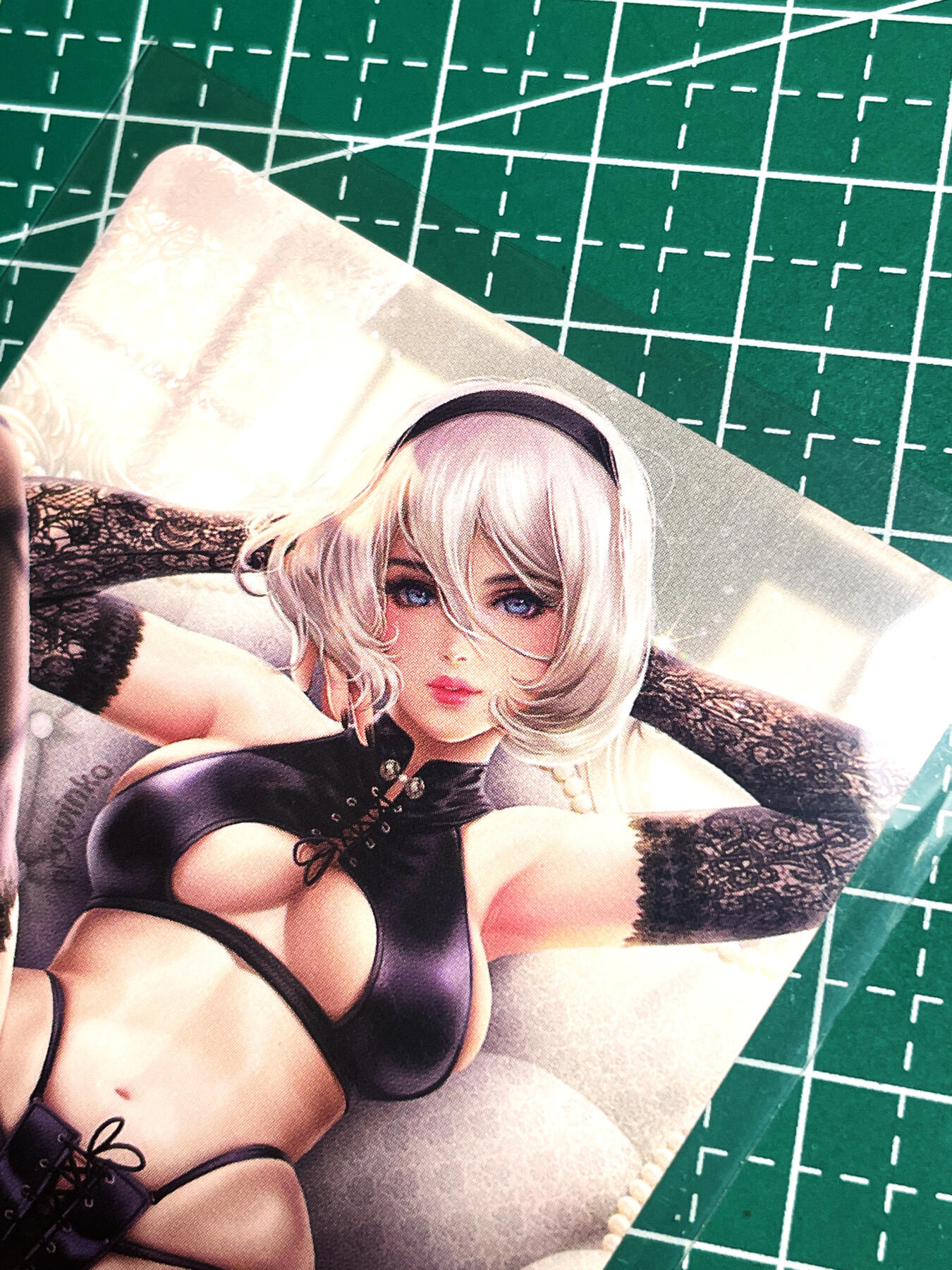 显眼宝18期 美人如玉剑如虹 机械纪元 2B 折光彩闪卡 小卡一张