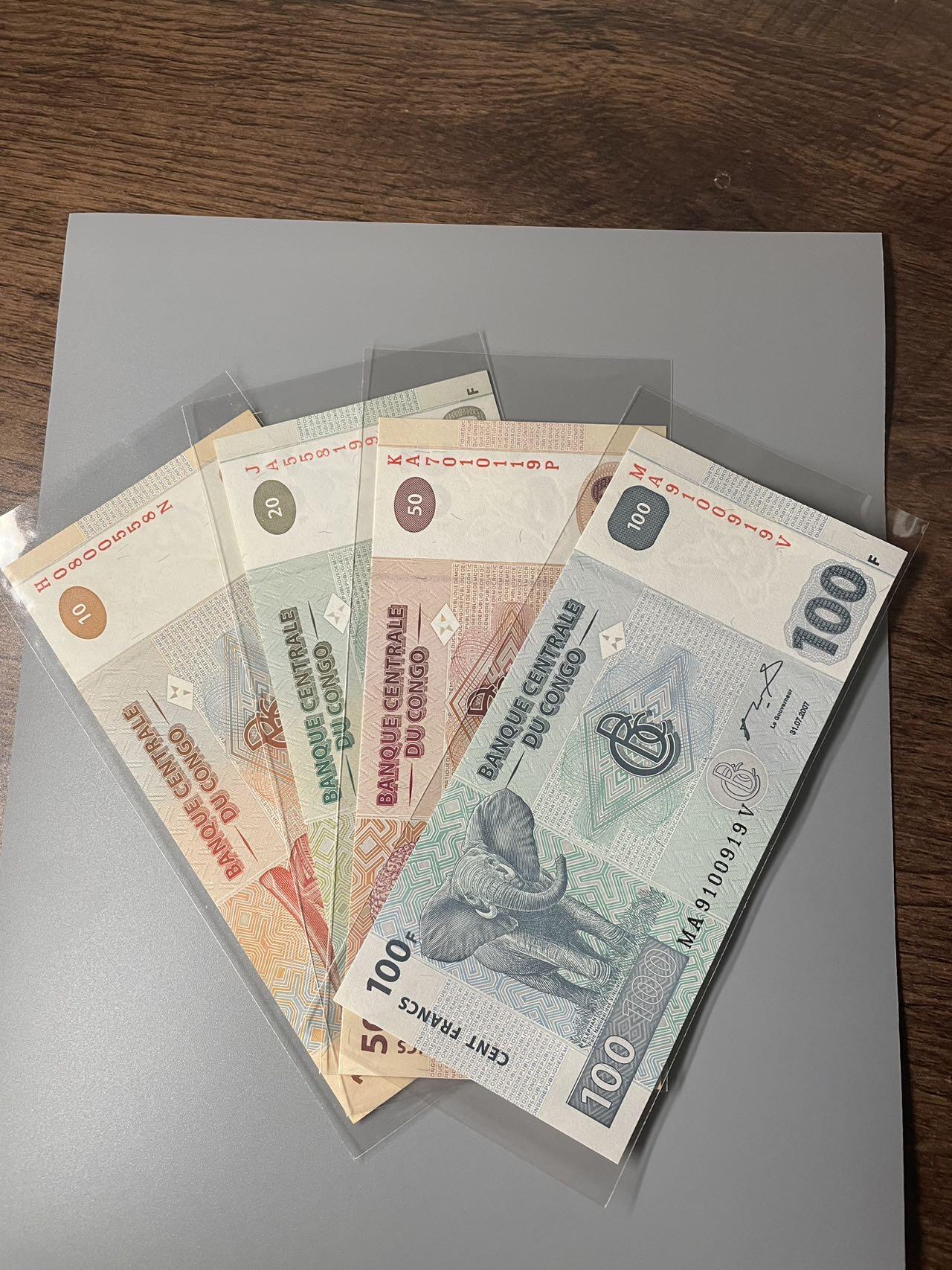 刚果金 4张小全套 UNC