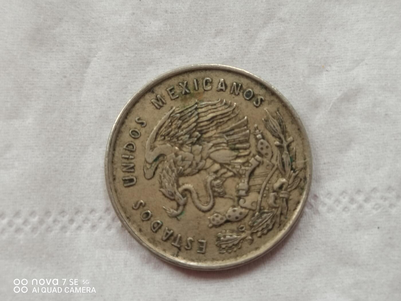 外国硬币 50年墨西哥5分