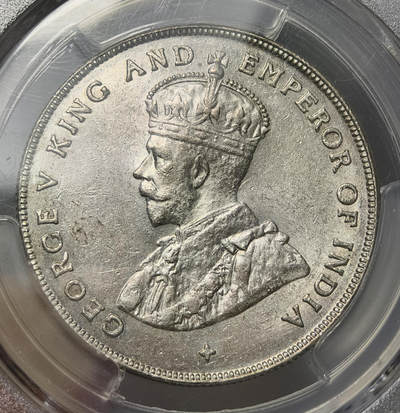 紫瑗钱币——第575期 - 英属海峡殖民地 1920年 乔治五世 1元 大银币 PCGS MS62
