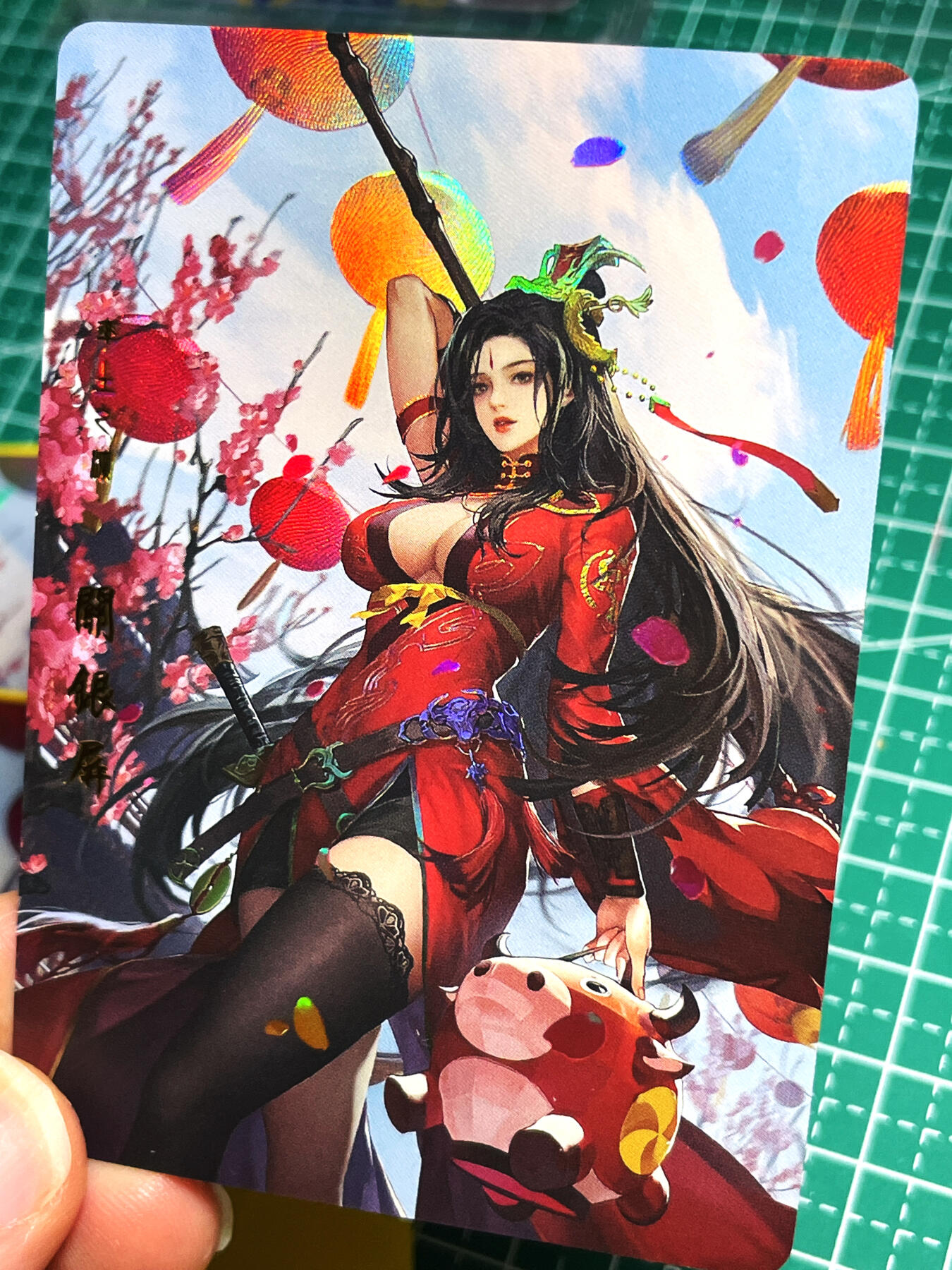 显眼宝18期 美人如玉剑如虹 卡颜月色 X 率土之滨 关银屏 古风卡 正规服饰 一张 折光彩闪 63*88