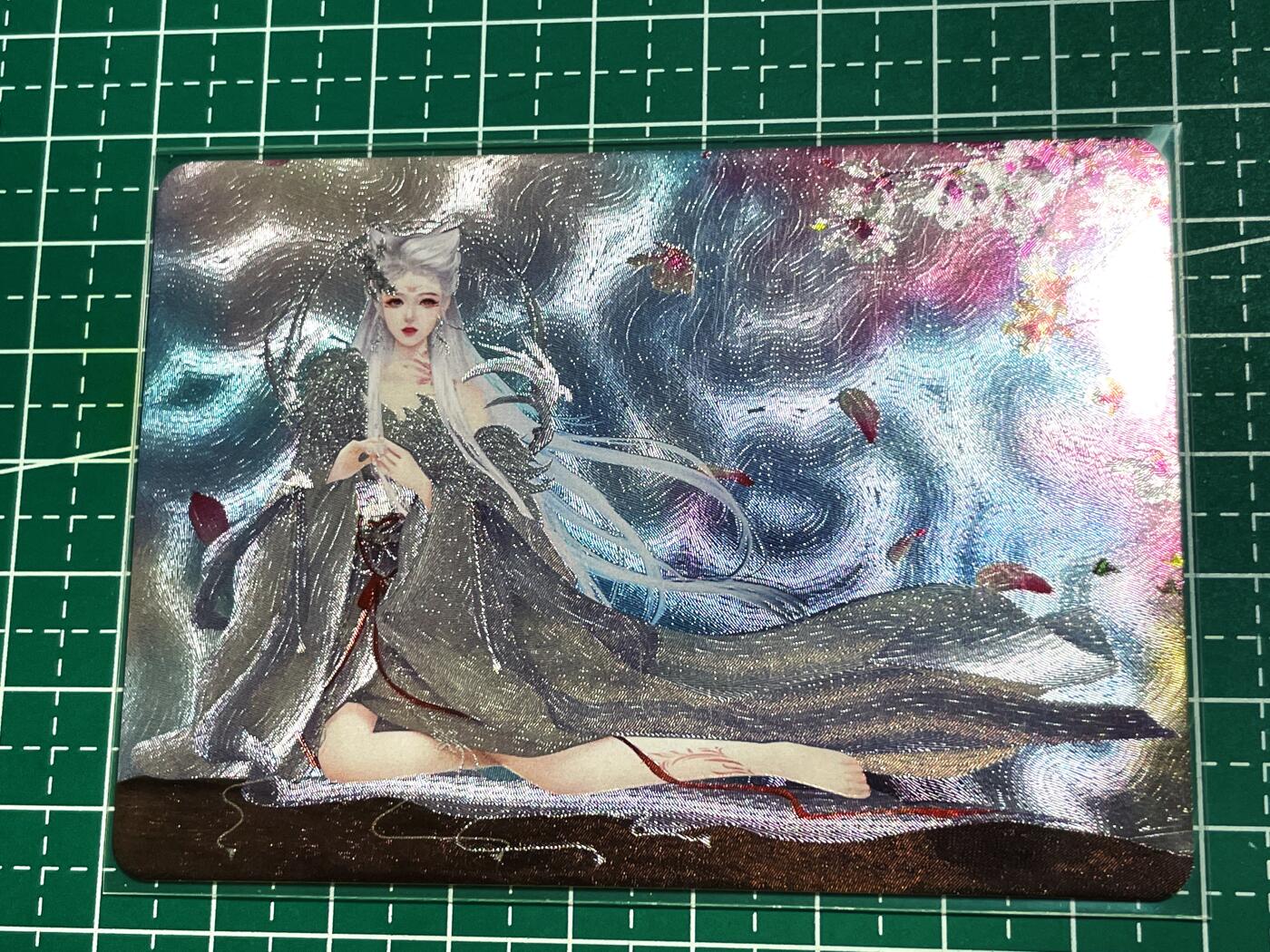 显眼宝18期 美人如玉剑如虹 苏妲己 远景一张  粗闪卡  63*88