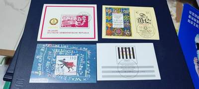 德国邮票专场，都是小型张、小全张 德国邮票小版票、小型张，合计10枚不同版别，都是带邮戳的信销票，品相如图