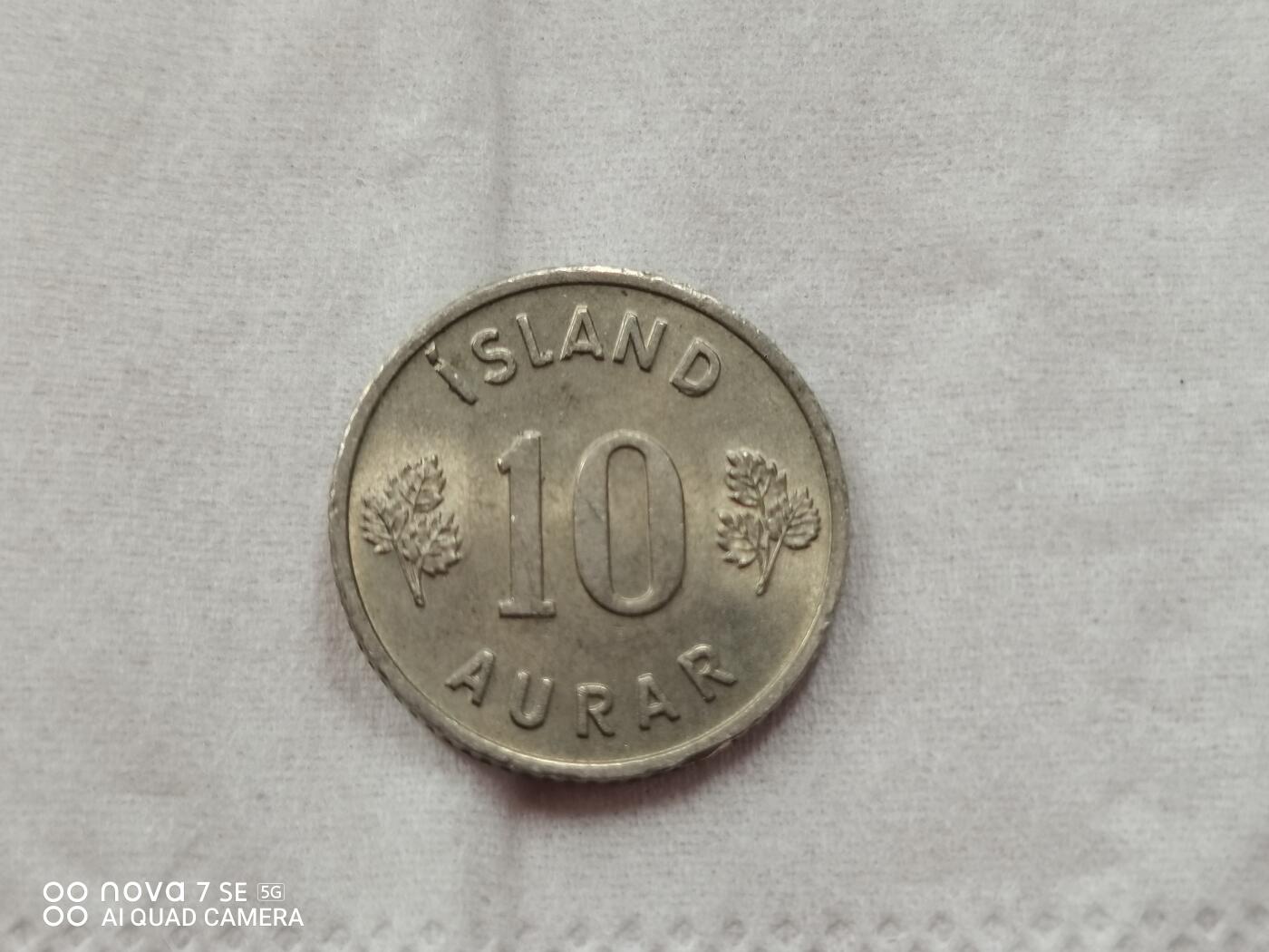 外国硬币 46年冰岛10分