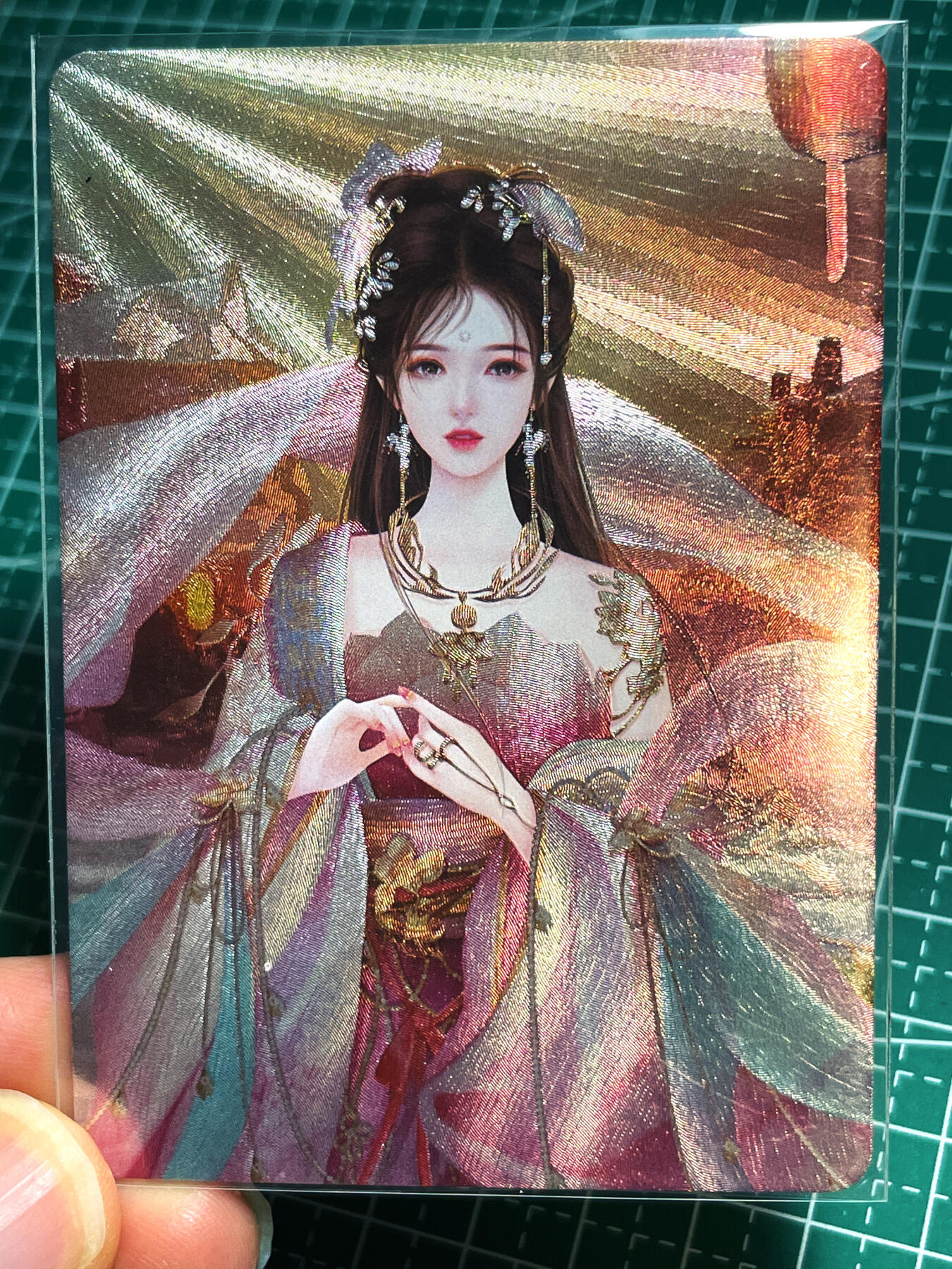 显眼宝18期 美人如玉剑如虹 苏妲己 近景一张 颜值超高  粗闪卡  63*88