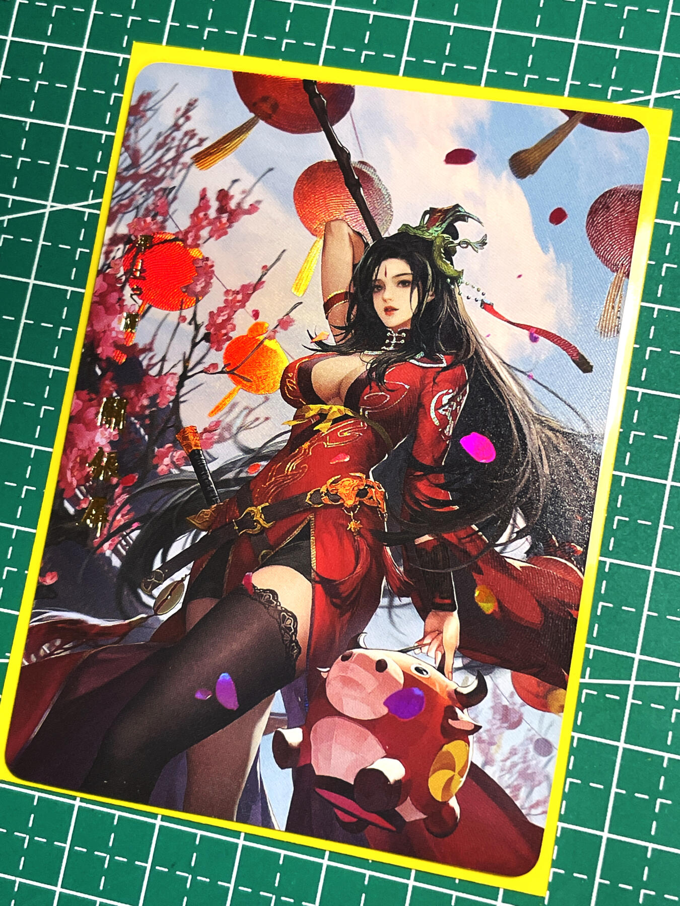 显眼宝18期 美人如玉剑如虹 卡颜月色 X 率土之滨 关银屏 古风卡 正规服饰 一张 折光彩闪 63*88