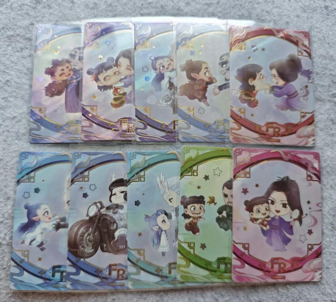 龙虎卡牌第肆拾壹场 （无佣金，满120包邮，欢迎送拍） 集卡社 哪吒fr卡一套（很难凑）