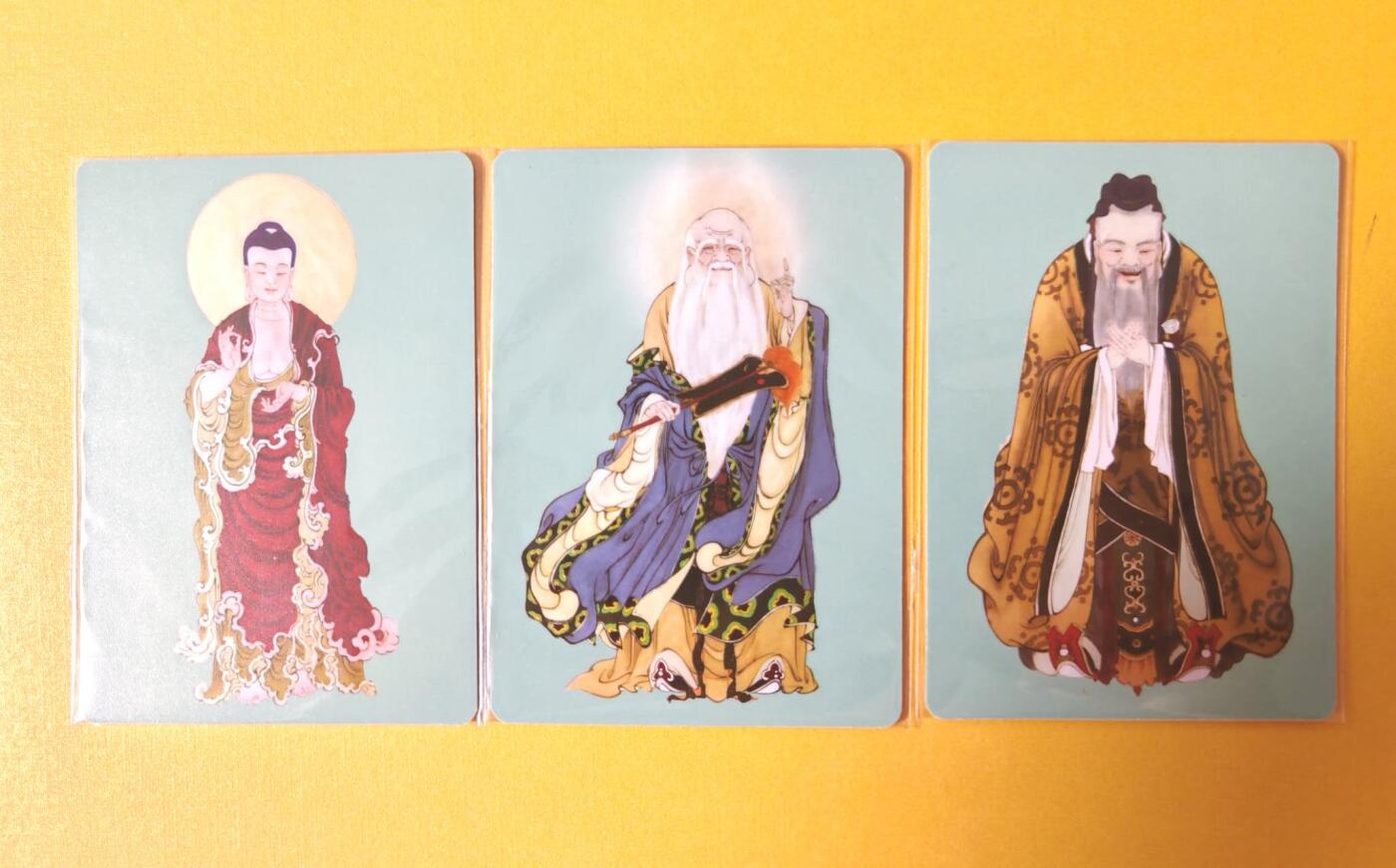 趣卡卡拍No.11期（无佣金免手续费，分享成交有奖） 【普卡特卡】启读-李广 广绘经典-释迦摩尼+孔子+老子
