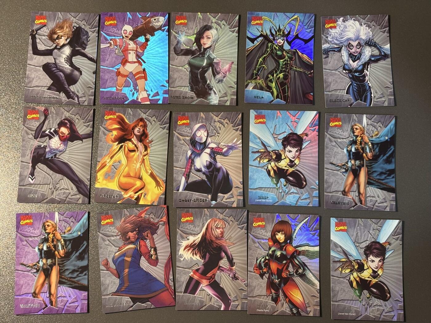 长岛的冒险 小王子精品卡牌拍卖第十一场  2024Finding card 漫威系列宇宙演变 人物卡 女性角色15张