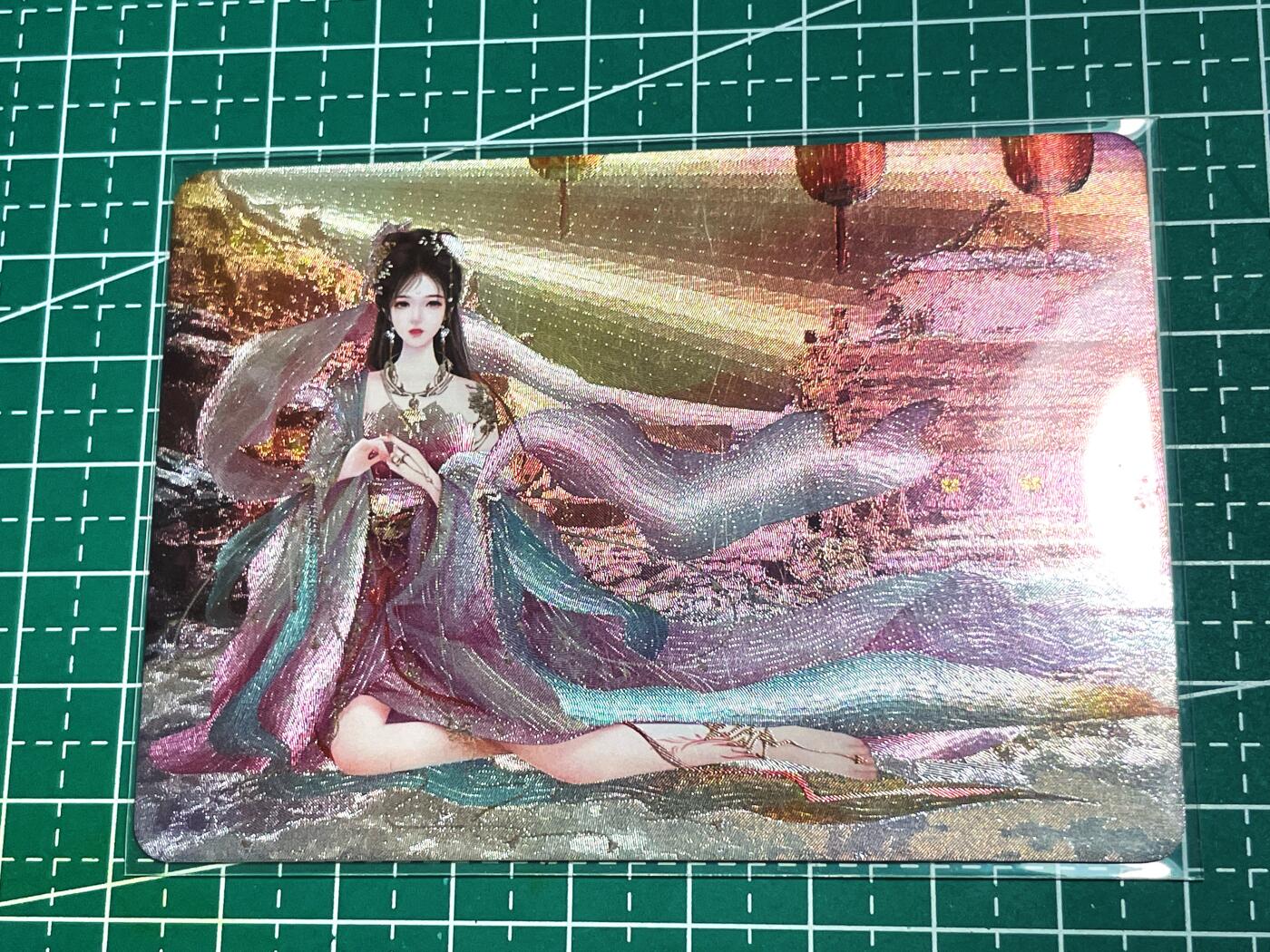 显眼宝18期 美人如玉剑如虹 苏妲己 远景一张  粗闪卡  63*88