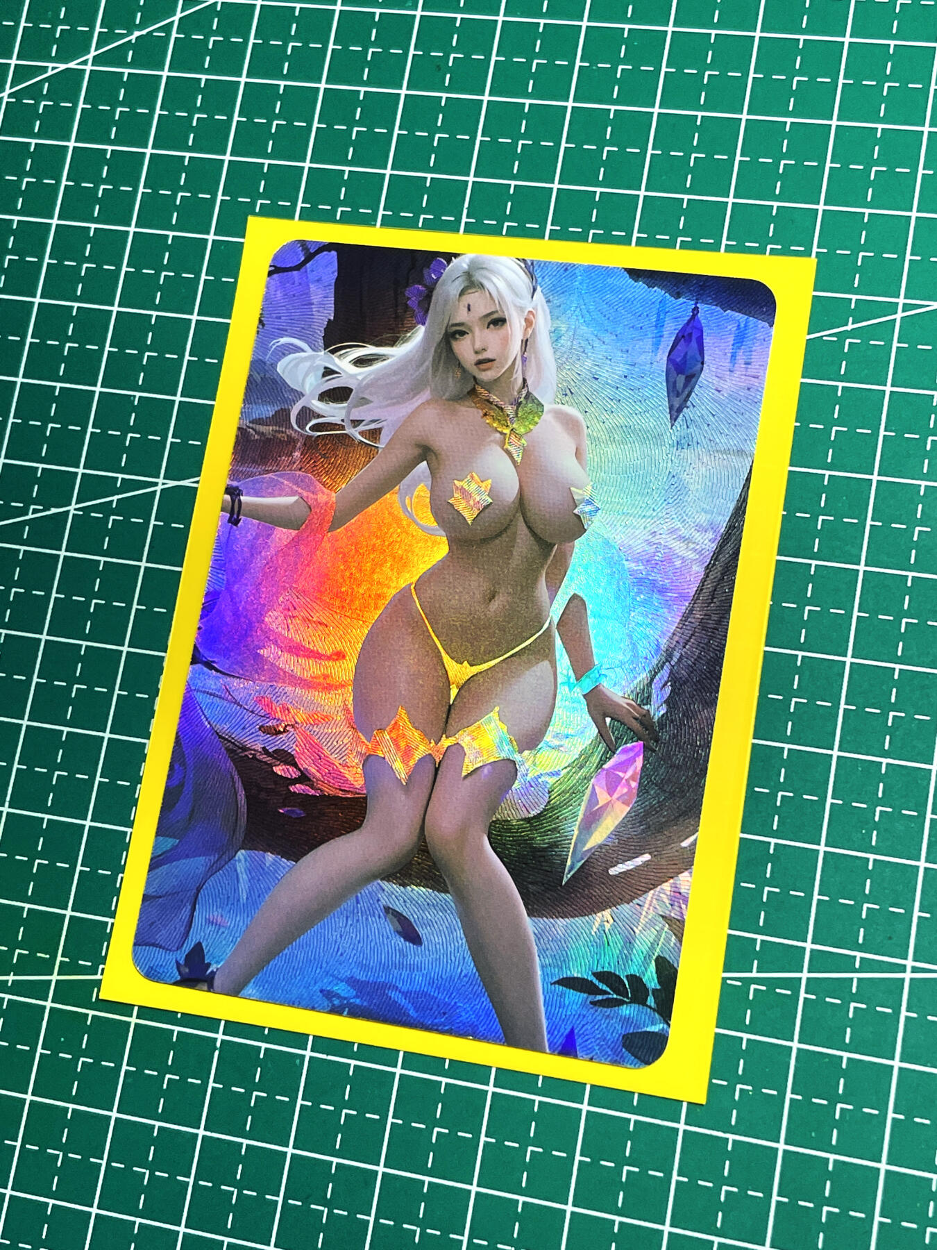 显眼宝18期 美人如玉剑如虹 斗破苍穹 小医仙 很美的卡一张， 折光彩闪 小卡尺寸