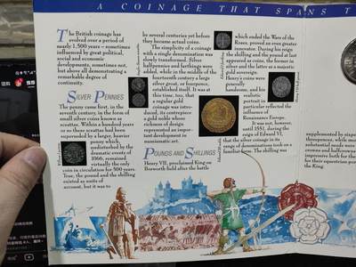 外币收藏 英国旧版旧币制硬币十二进制8枚套，实物拍摄，好品如图，(1965-1967)