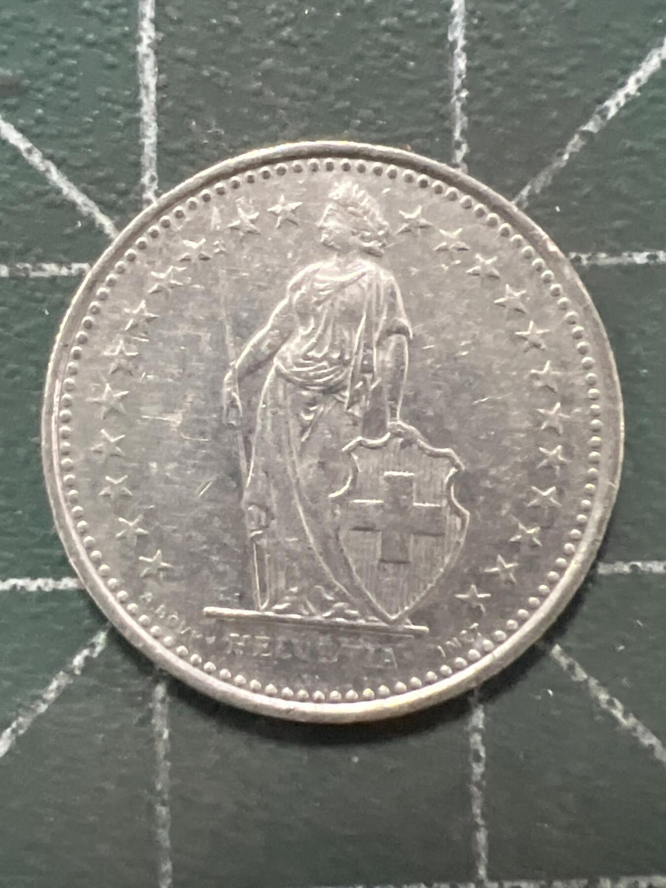 第922期  硬币专场 （无押金，捡漏，全场50包邮，偏远地区除外，接收代拍业务，本店十天发一次货） 瑞士 1/2法郎   1984年