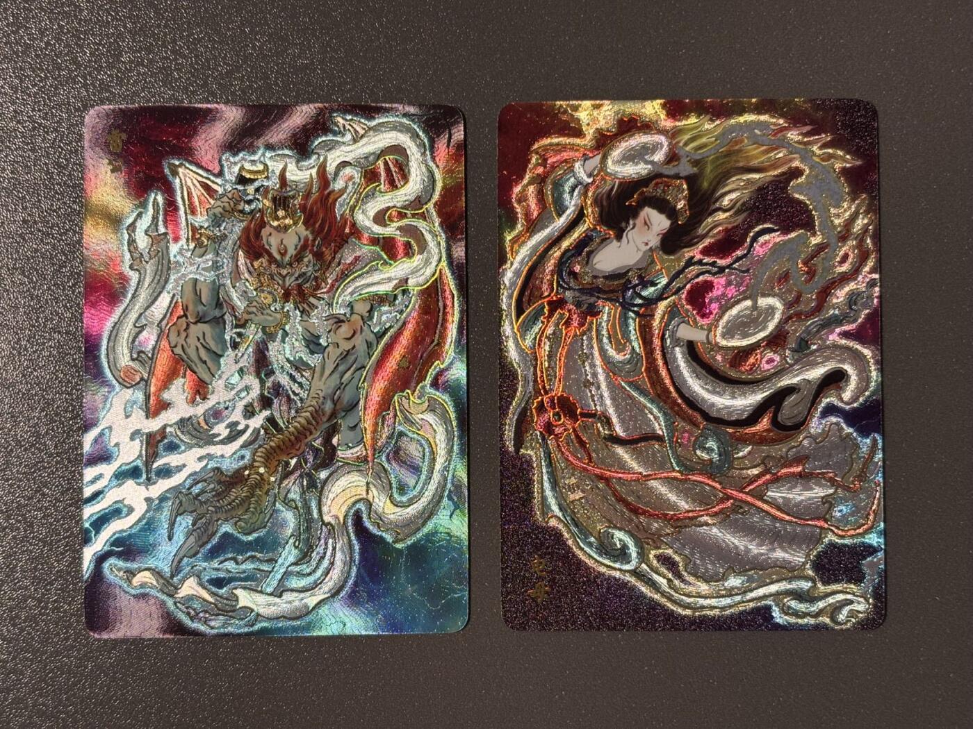 长岛的冒险 小王子精品卡牌拍卖第十一场  燎原 彫仙 列仙卷 雷公电母 冷烫粗闪