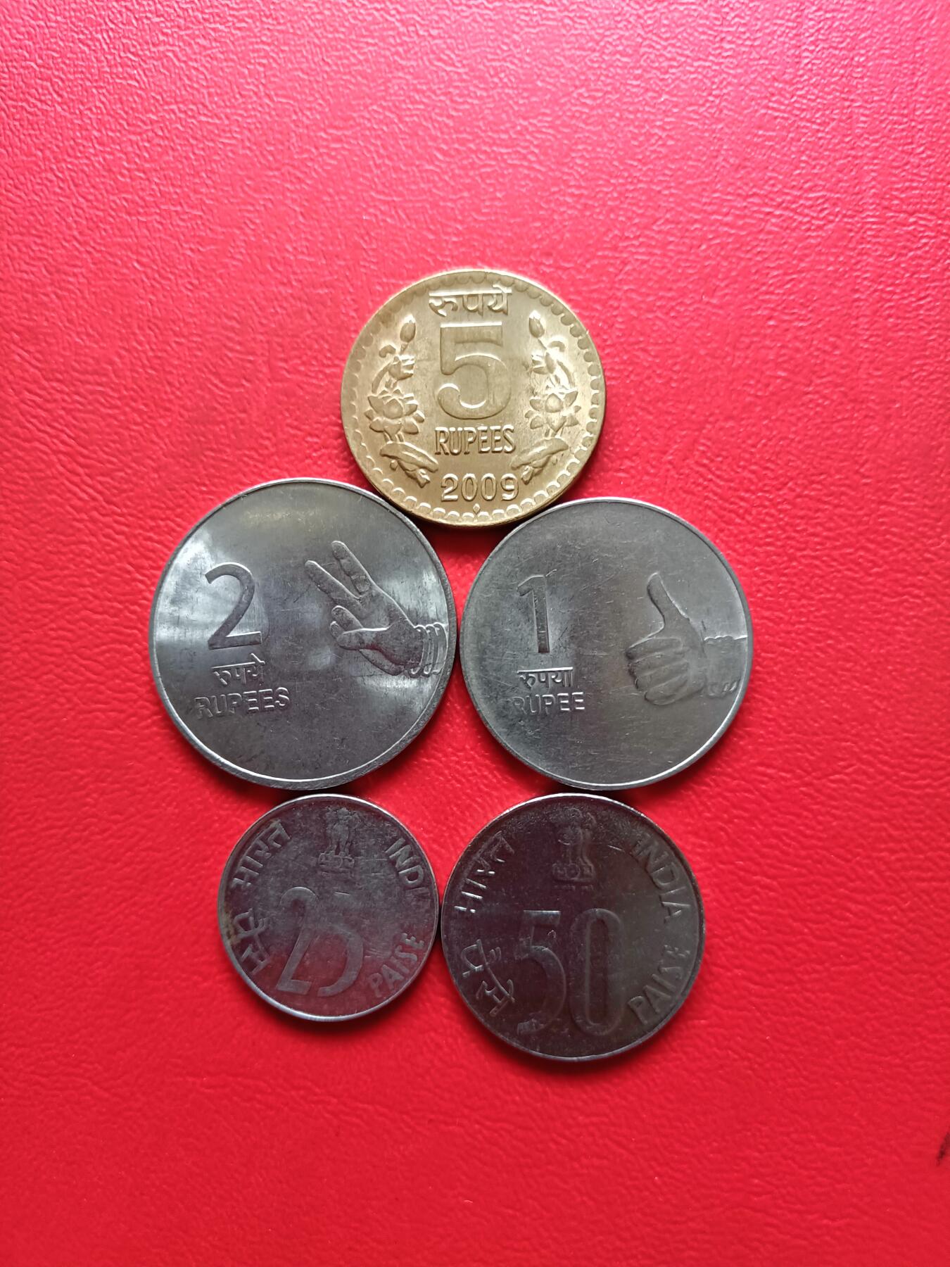 【云涧收藏】第三十五场 印度5枚套，UNC