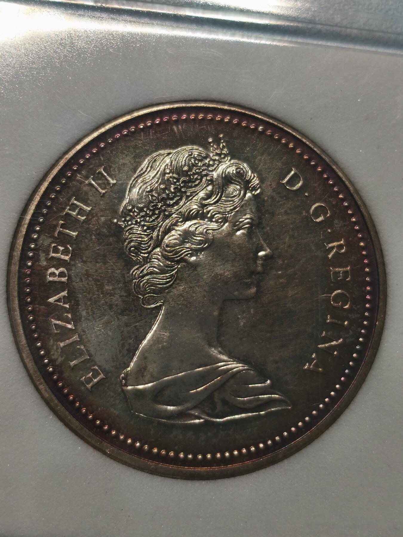 Krab外币市集Vol.12A NNC SP70 加拿大1973年1元银币-骑警