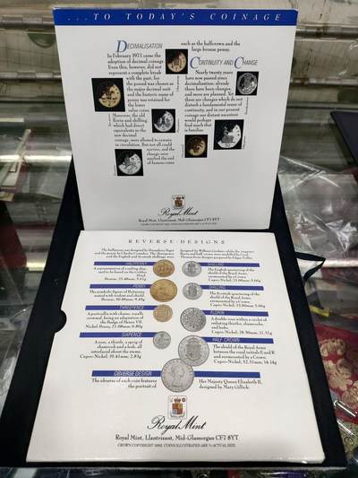 外币收藏 英国旧版旧币制硬币十二进制8枚套，实物拍摄，好品如图，(1965-1967)