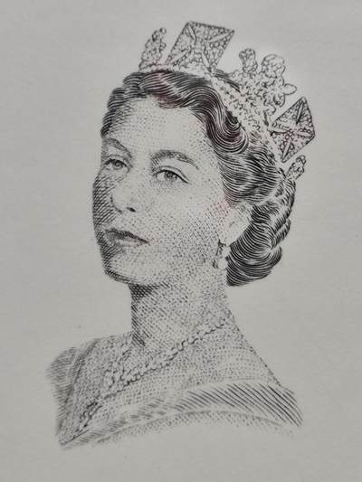 爱陶轩英伦邮币钞章专场 TQG评级，英属马来亚 英殖民时代 女王像雕刻版