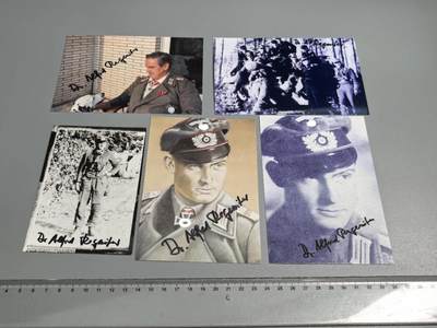小驴勋章奖章收藏6月14日周六晚18点拍卖（有偿代拍送拍规则在简介最后，参拍须阅读规则后再参拍，关系到运费包装发货时效、真假辨别等关键信息，个人微信码在最后一个拍品） - 装甲王牌阿尔弗雷德·雷根特（Alfred Regeniter) 战后照片上的亲笔签名