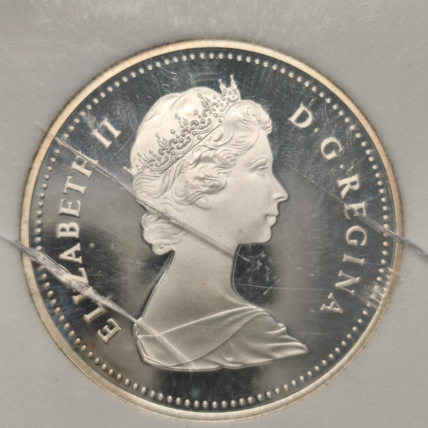 Krab外币市集Vol.12A NNC PR70-DCAM 加拿大1984年1元银币-多伦多