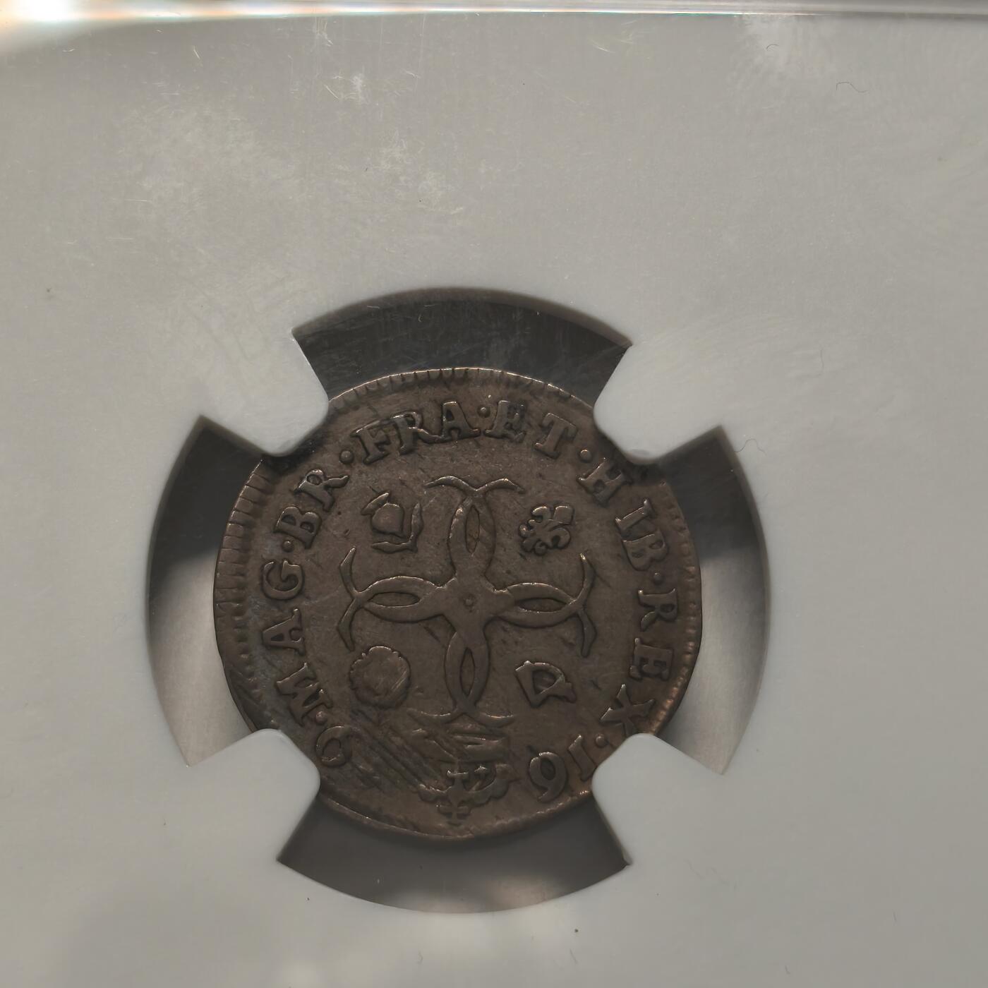 Krab外币市集Vol.12A NGC VF35 英国英格兰1679年4便士濯足币