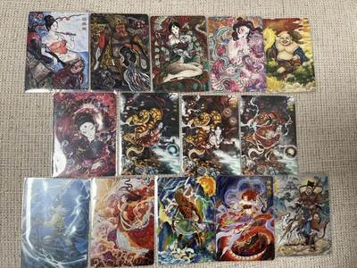 燎原豪杰传2、范特卡、卡德曼西游、百里卡牌 - 【普卡裸卡】一套（14张）范特卡&春芳西游