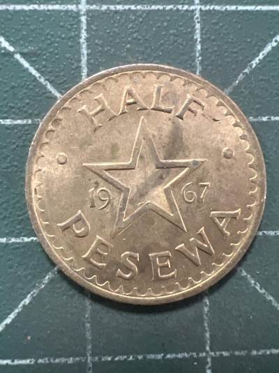 第1066 硬币专场 （无押金，捡漏，全场50包邮，偏远地区除外，接收代拍业务，本店十天发一次货） 加纳   1967年