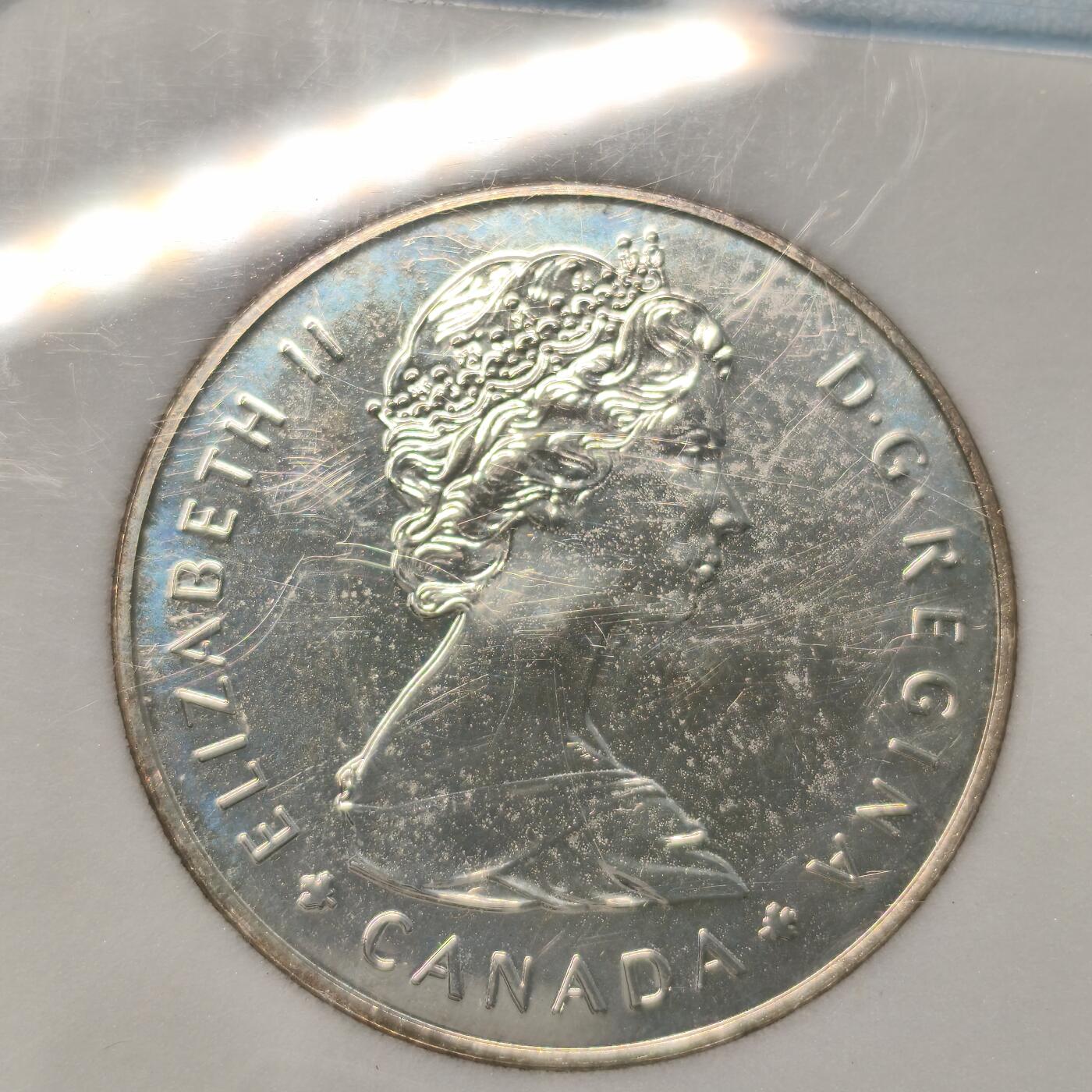 Krab外币市集Vol.12A NNC MS70-PL 加拿大1985年1元银币-国家公园