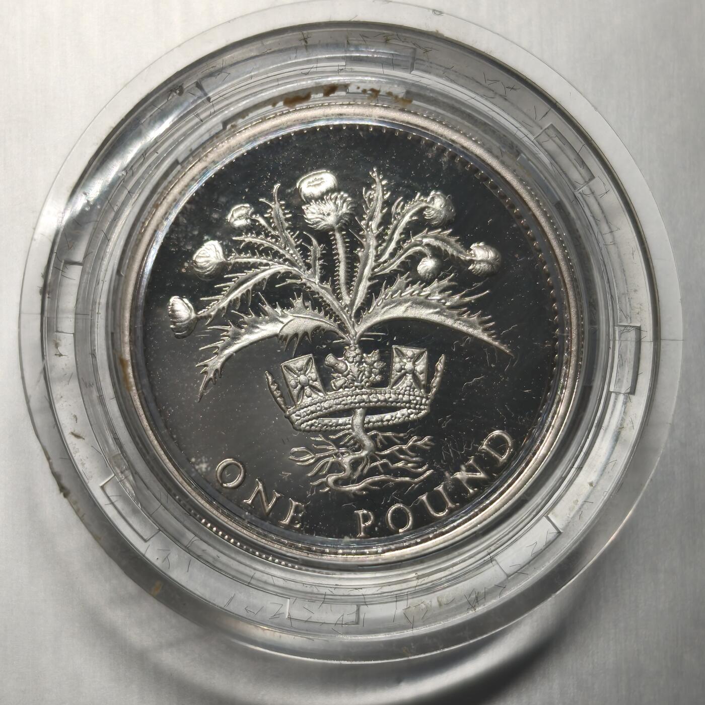 Krab外币市集Vol.12A 英国1989年1镑银币