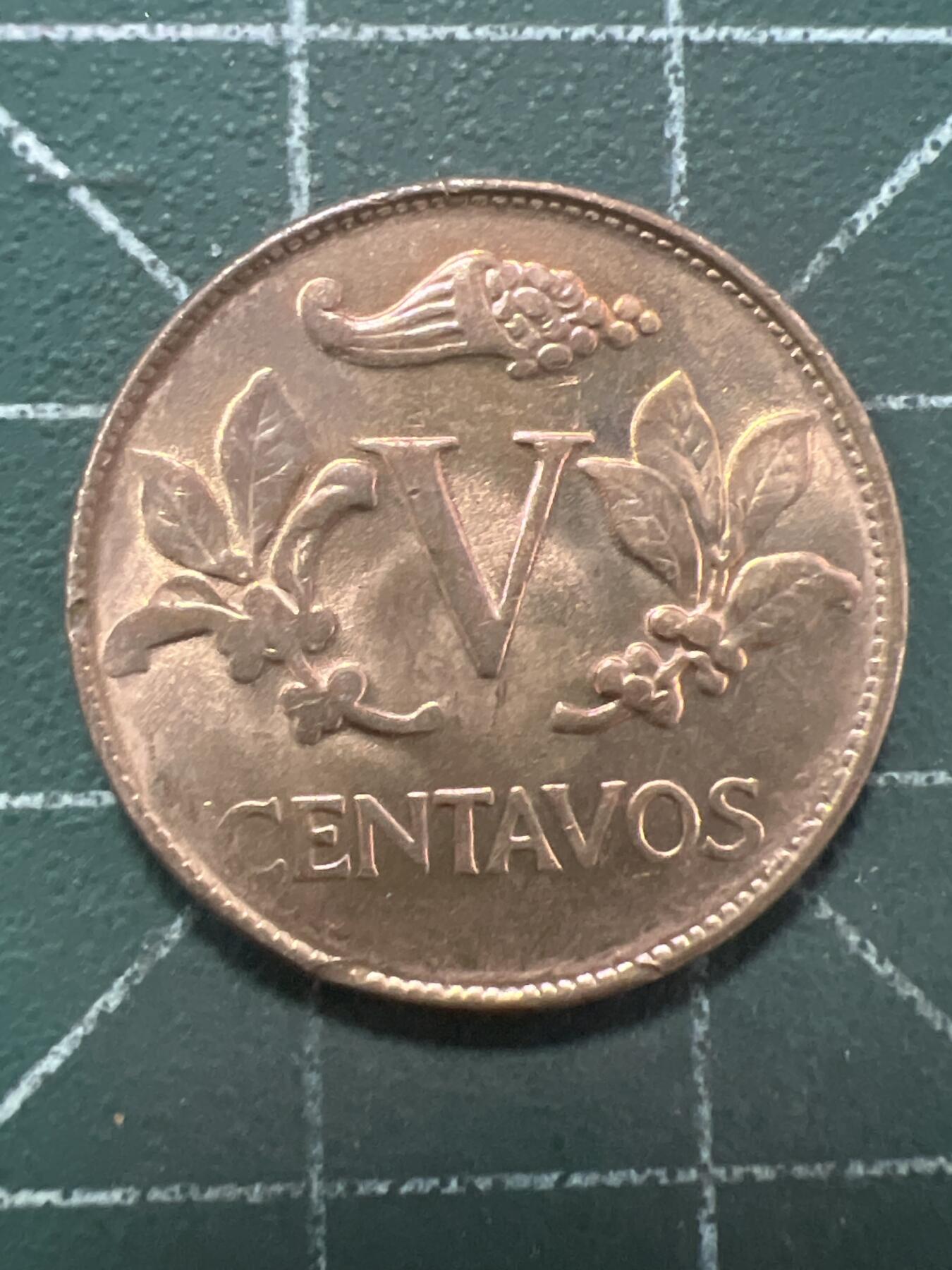 第922期  硬币专场 （无押金，捡漏，全场50包邮，偏远地区除外，接收代拍业务，本店十天发一次货） 哥伦比亚五分  1970年